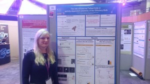 Chris and her BNA poster